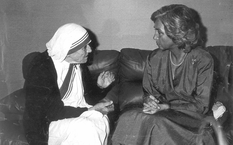 La Madre Teresa con la reina Sofía