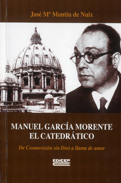 Portada del libro 'Manuel García Morente, el catedrático'