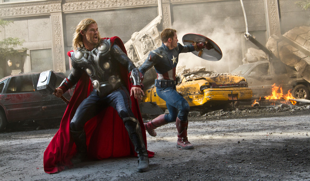 Escena de la película 'Los vengadores'