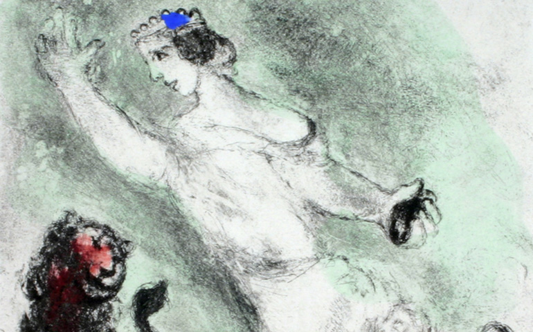 'El rey David' (detalle), Marc Chagall