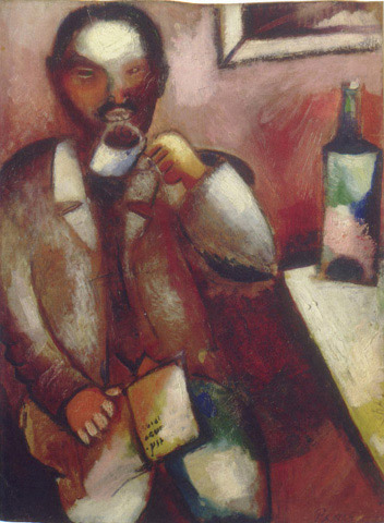 'El poeta Mazim', de Marc Chagall. Obra de 1911