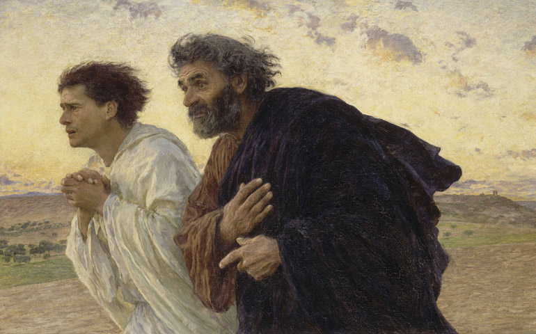 'Pedro y Juan corren al sepulcro la mañana de la Resurrección', de Eugène Burnard (1898). Museo d'Orsay, París