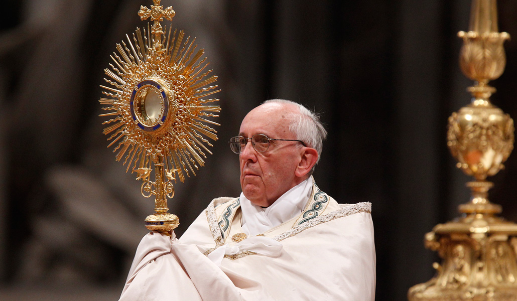 El Papa Francisco durante el Corpus