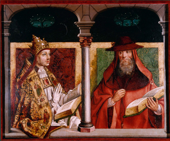 'San Gregorio Magno y san Jerónimo', de Pedro Berruguete (1495-1500)