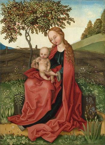 'La Virgen y el Niño en el jardín', de Martin Schongauer