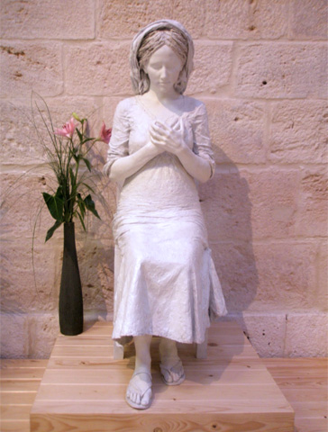 Imagen de la Virgen en el santuario de San Pedro Regalado en La Aguilera