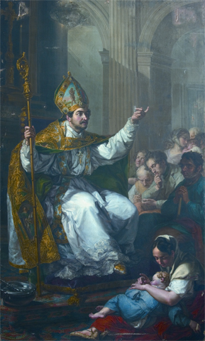 Vinaroz: 'San Rufo, obispo', de Vicente López. Catedral, Tortosa