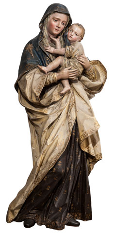 'Virgen del Carmen Napolitana', de Nicola Fumo (s. XVII). Carmelitas descalzas, Medina del Campo