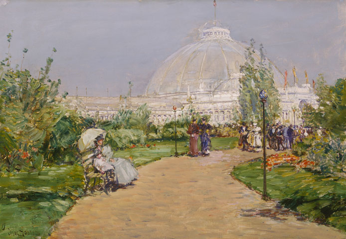 'Pabellón de la Horticultura, Exposición Universal Colombina de Chicago', de Childe Hassam (1893)