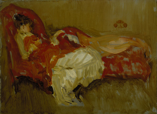 'Nota en rojo: la siesta', de James Abbott McNeill Whistler (1884)