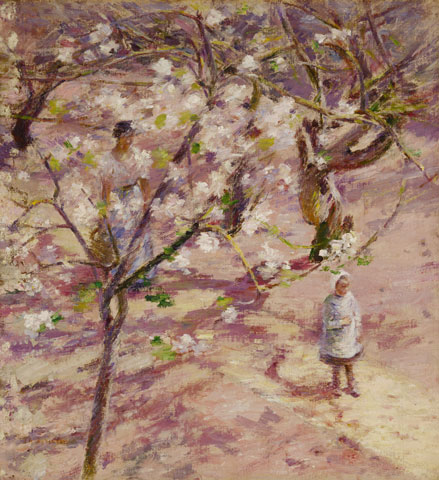 'Árboles en flor en Giverny', de Theodore Robinson (1891-92)