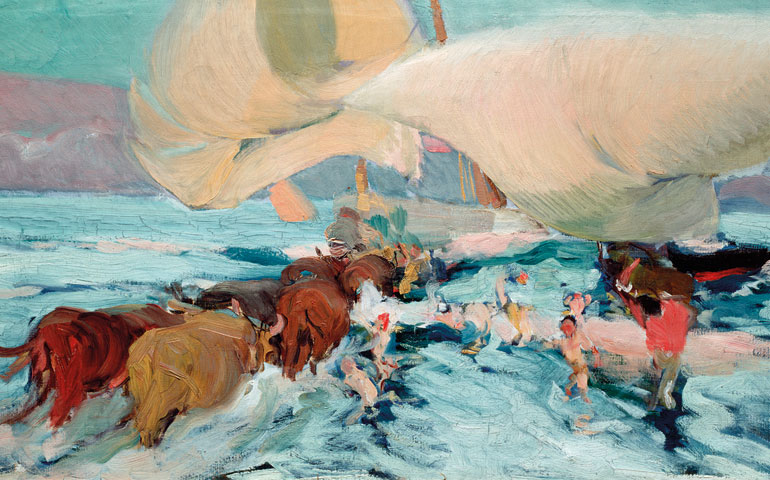 'La llegada de las barcas', Jávea (1905)