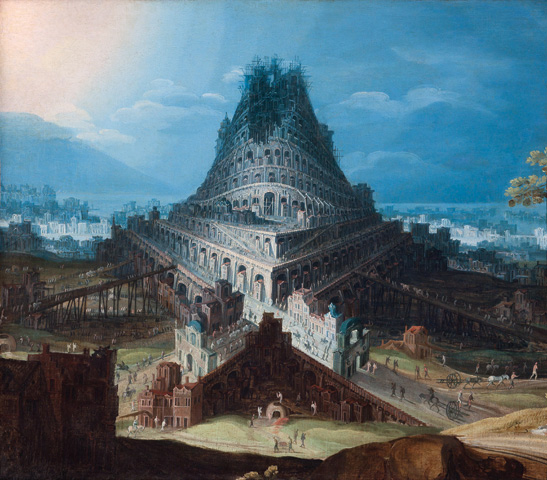 'La construcción de la torre de Babel', de la escuela flamenca (siglo XVII)
