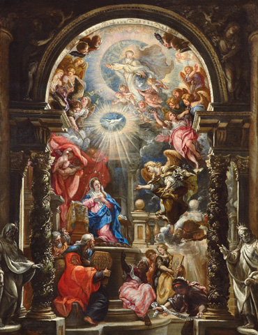 'La Anunciación', de Claudio Coello (1668). Convento de San Plácido, Madrid