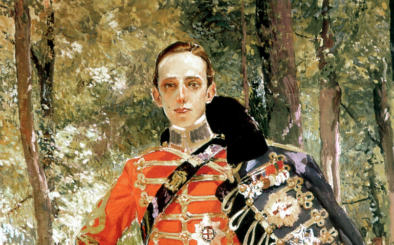 'Alfonso XIII con uniforme de húsar' (detalle), de Sorolla