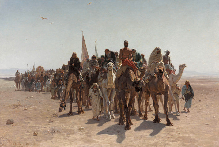 'Peregrinos yendo a La Meca', de L. Belly (1861)