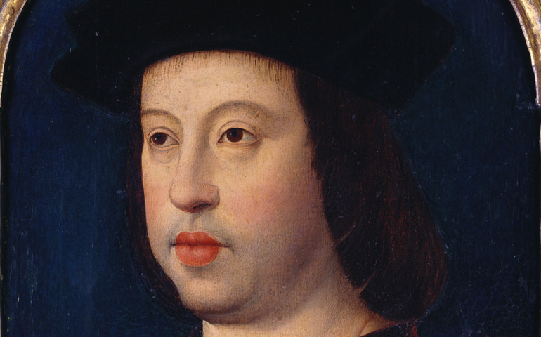 'Retrato del rey Fernando II de Aragón' (detalle). Óleo de pintor desconocido