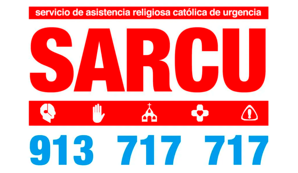 Imagen con el teléfono del SARCU. 913 717 717