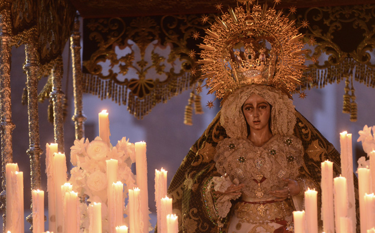 Virgen Esperanza Macarena, en la colegiata de San Isidro