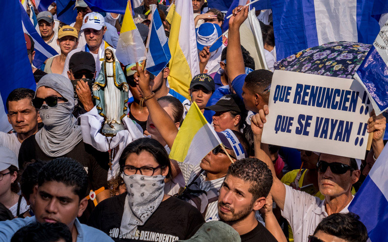 Nicaragua manifestación contra Daniel Ortega
