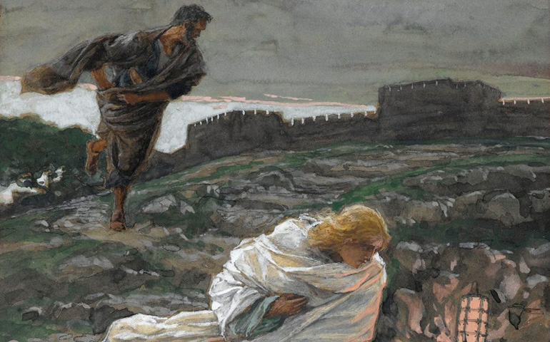 'San Pedro y San Juan corren hacia el sepulcro' (detalle). James Tissot. Museo de Brooklyn, (Nueva York)