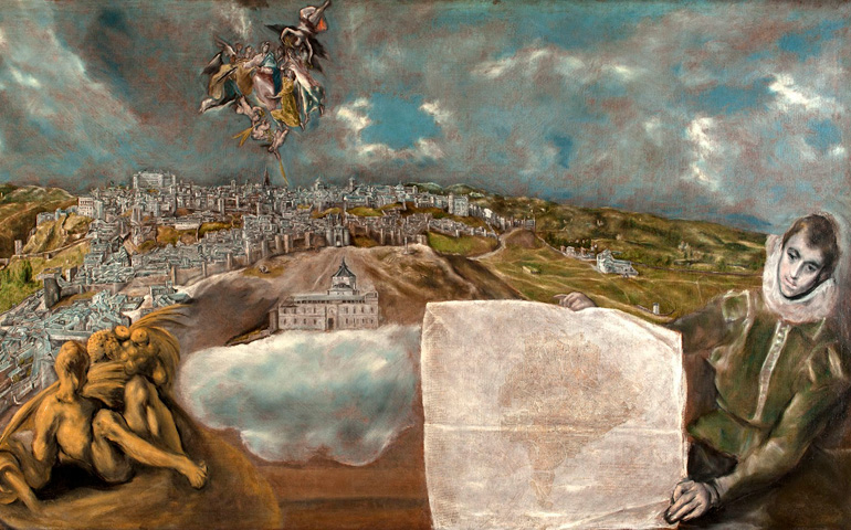 'Vista y plano de Toledo'. Museo de Santa Cruz (procedente del Museo del Greco)