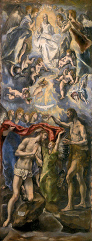 'El Bautismo de Cristo'. Hospital Tavera (procedente del Prado)