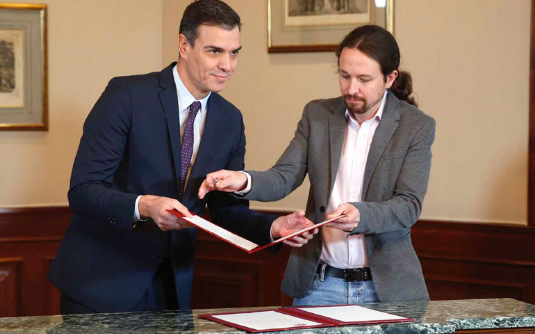 Pedro Sánchez y Pablo Iglesias