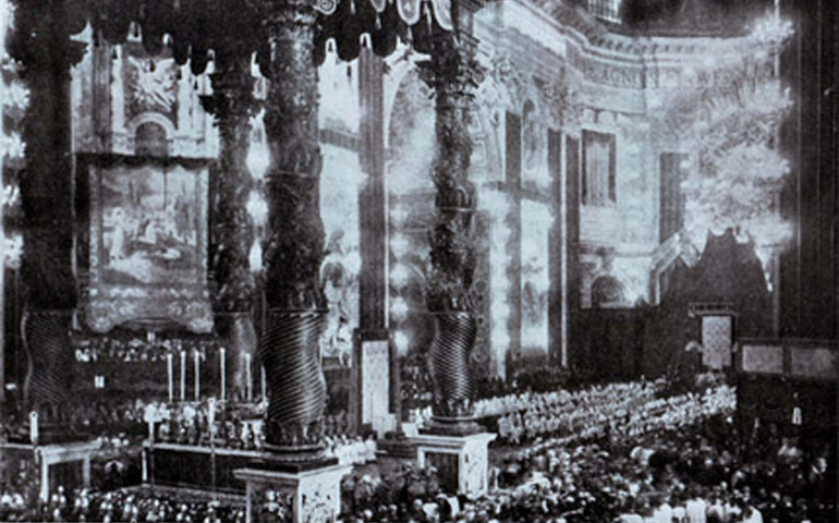 Ceremonia de canonización de santa Juana de Arco, el 16 de mayo de 1920