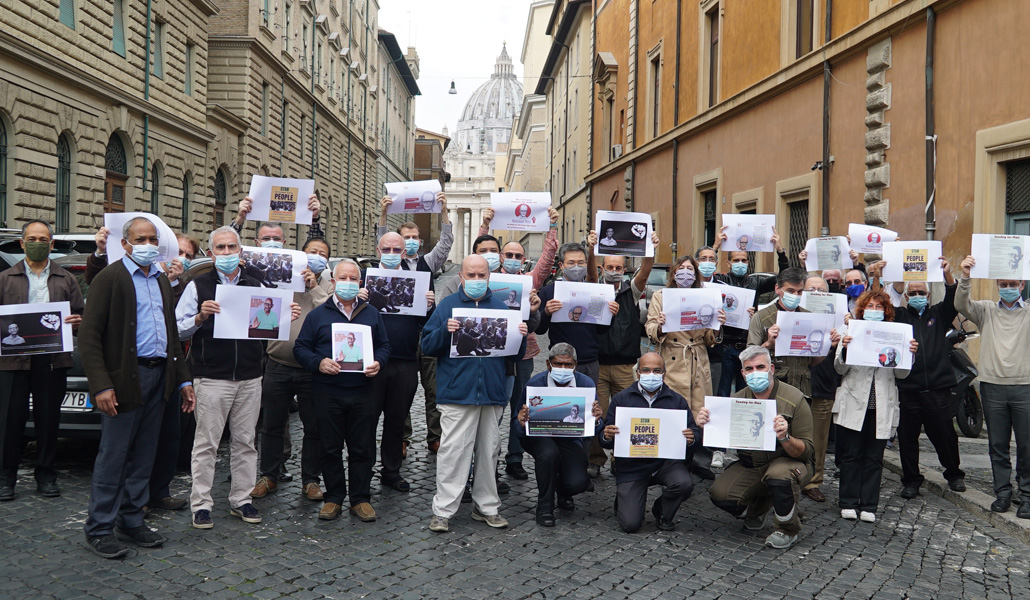 Jesuitas de la Casa General en Roma se solidarizan con el padre Swamy