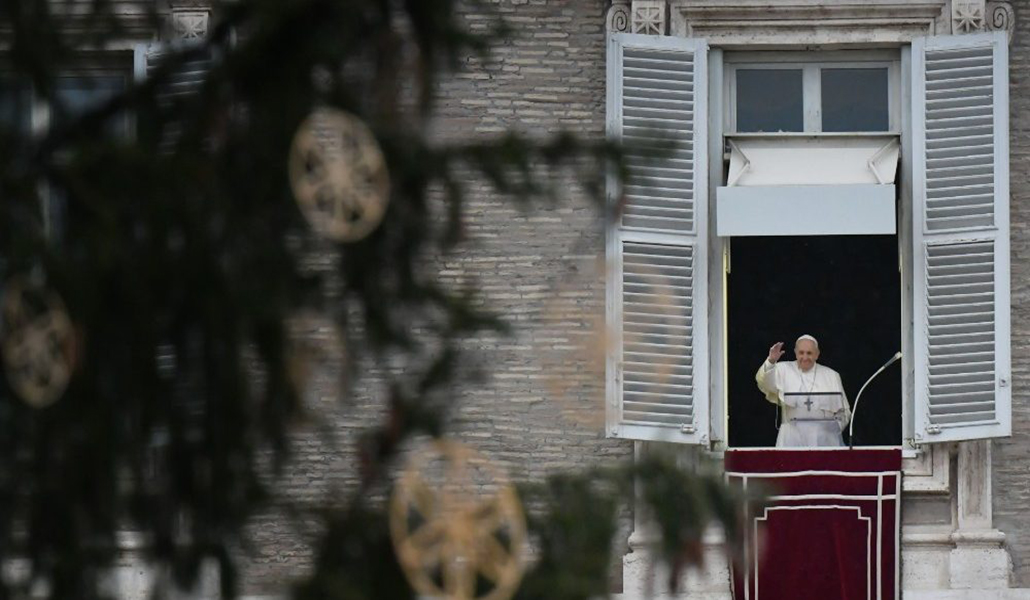 El Papa Francisco durante el ángelus