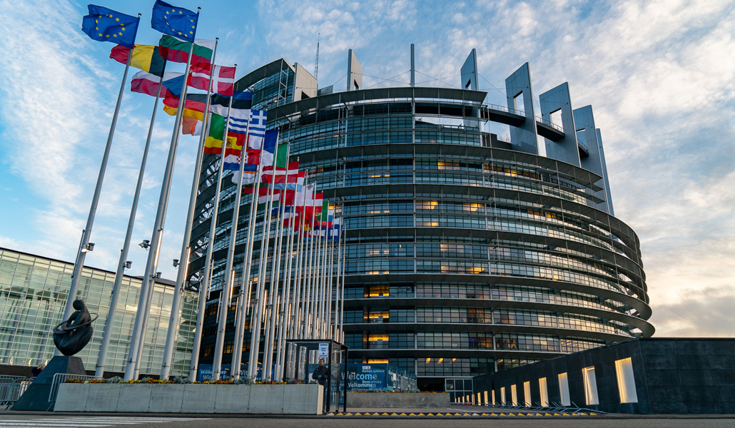 Fachada del Parlamento Europeo