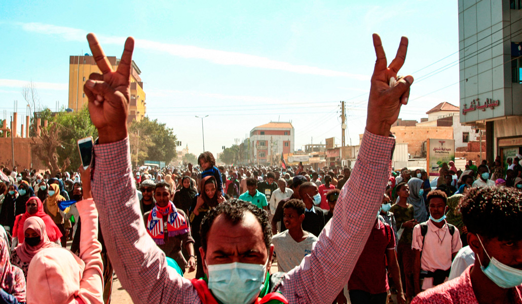 Manifestación en Sudán