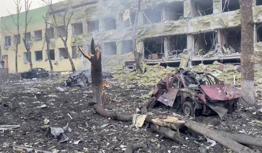 Bombardeo en Mariupol