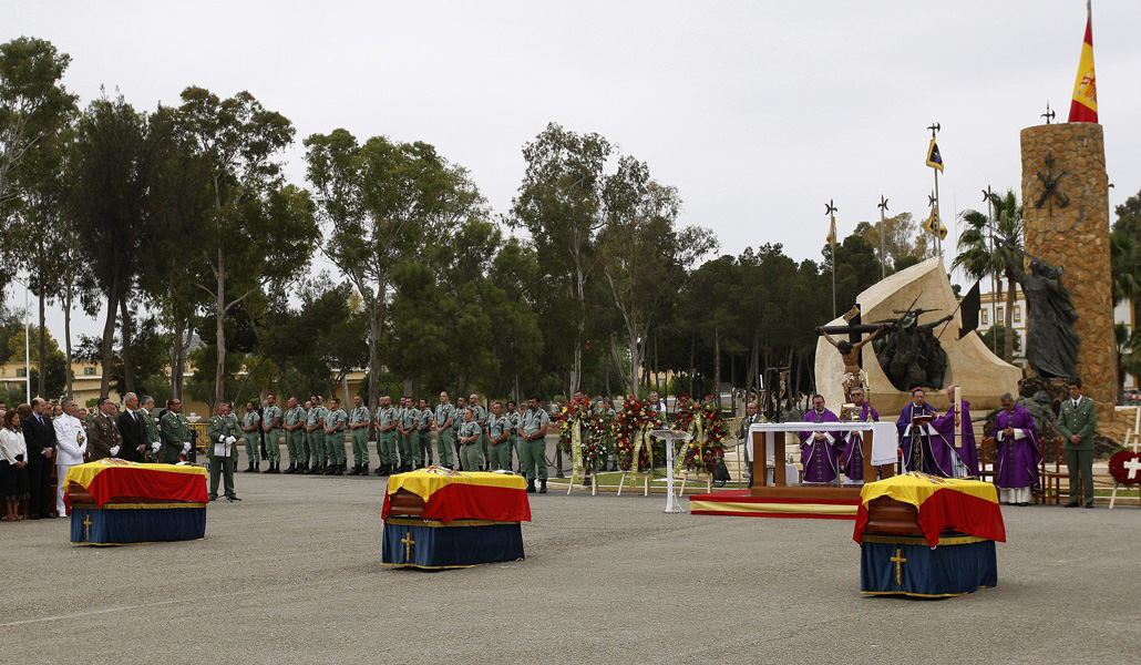 Funeral por los soldados fallecidos