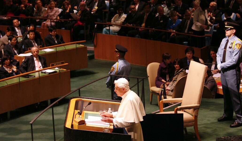 Benedicto en la ONU
