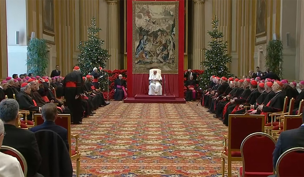 Saludo del Papa Francisco a la Curia Romana
