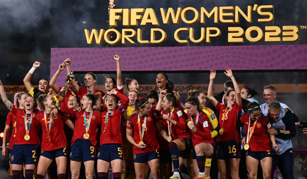Las jugadoras celebrando el título