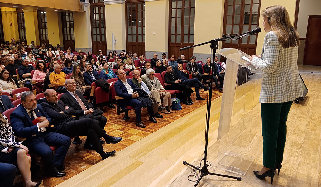 Marian Rojas Estapé, durante su intervención en el Seminario Conciliar de Madrid