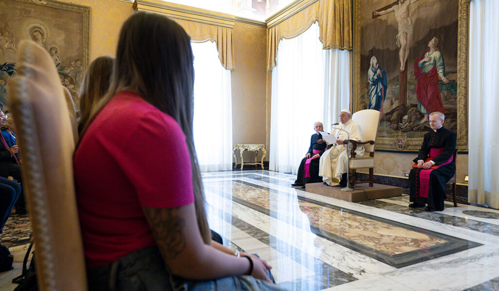 El Papa Francisco en un momento del encuentro el pasado 30 de octubre