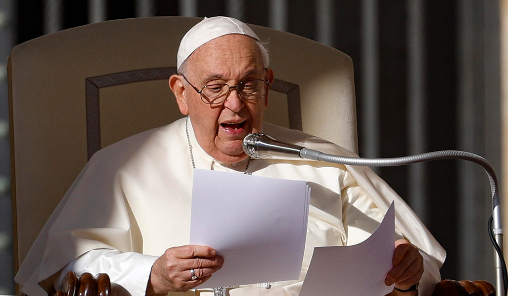 El Papa Francisco durante la audiencia general