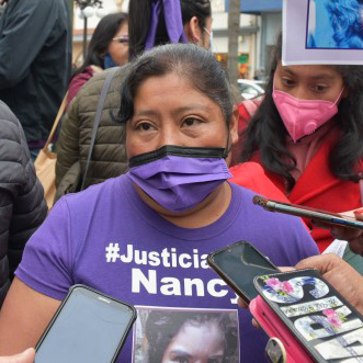 Irma Zepahua en declaraciones a los medios tras la sentencia