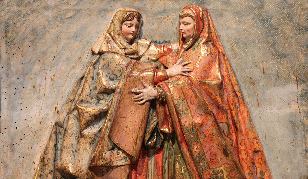 'Visitación de la Virgen María a su prima Santa Isabel'. Iglesia de los Padres Carmelitas. Medina del Campo, Valladolid