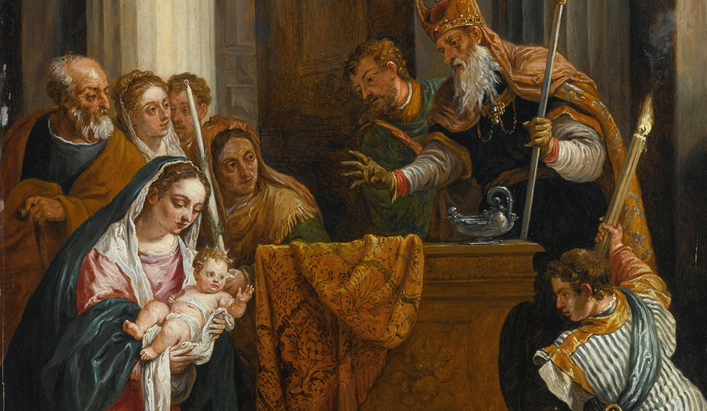 'Presentación del templo' de David Teniers el Joven. Colección privada