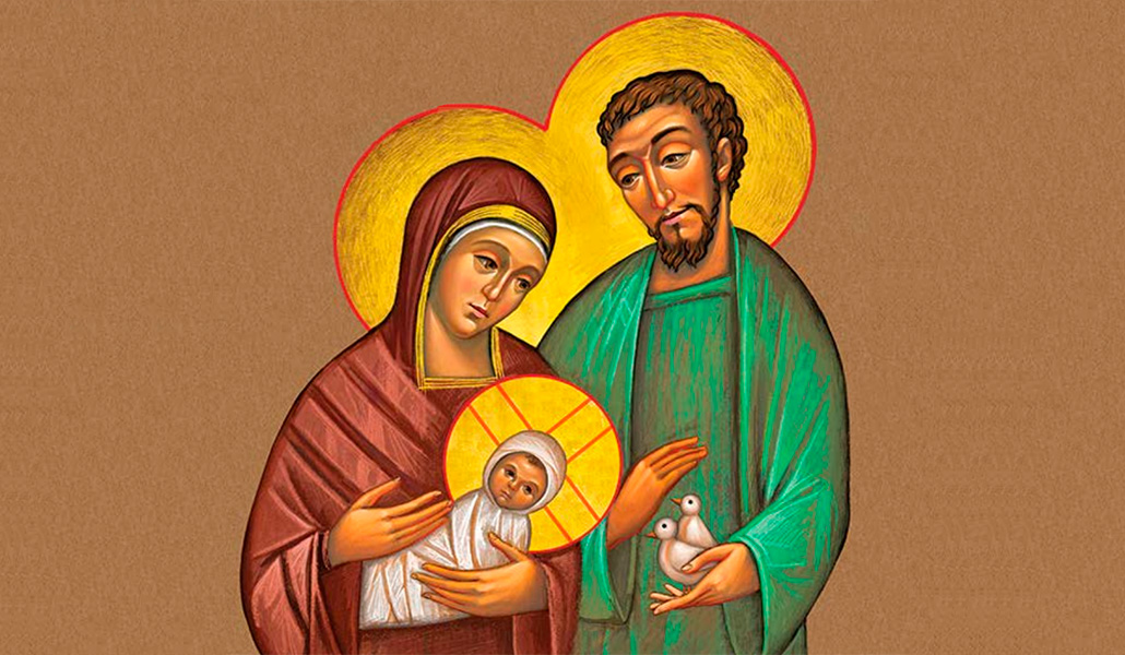 Imagen de la Sagrada Familia de la hermana Francis Robles, que se ha usado para el cartel de la Jornada de la Sagrada Familia 2023