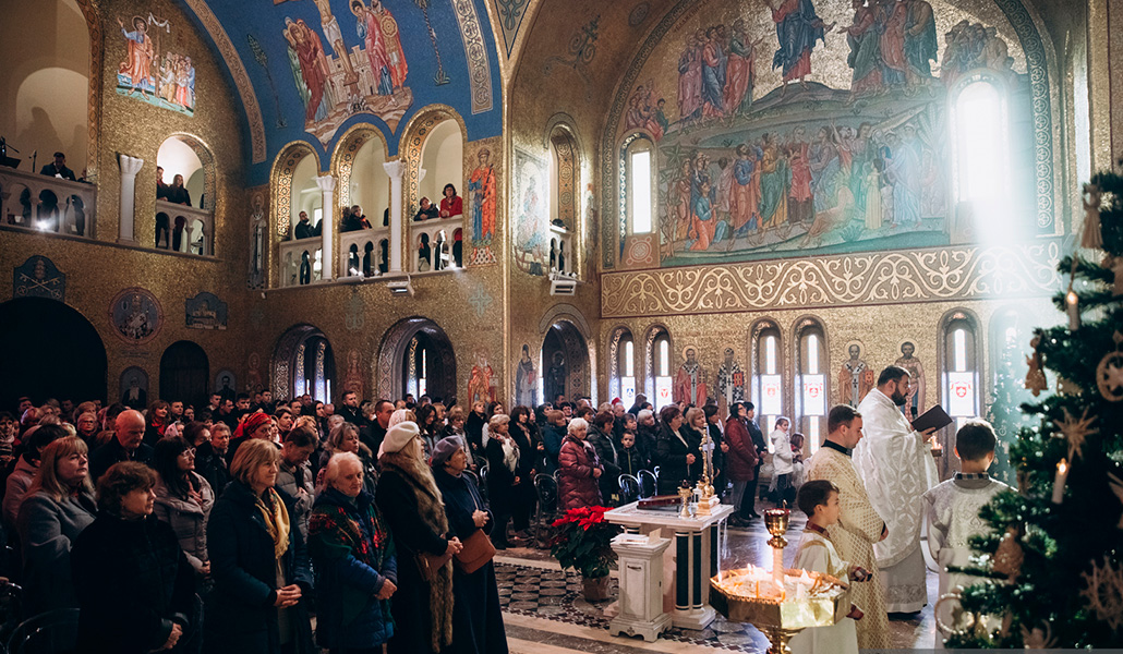 Grecocatólicos ucranianos en Roma en la Navidad de 2022