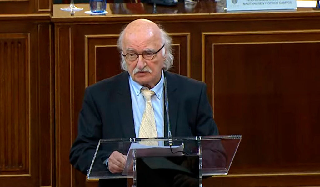 Peter René Pérez durante su intervención en el Senado