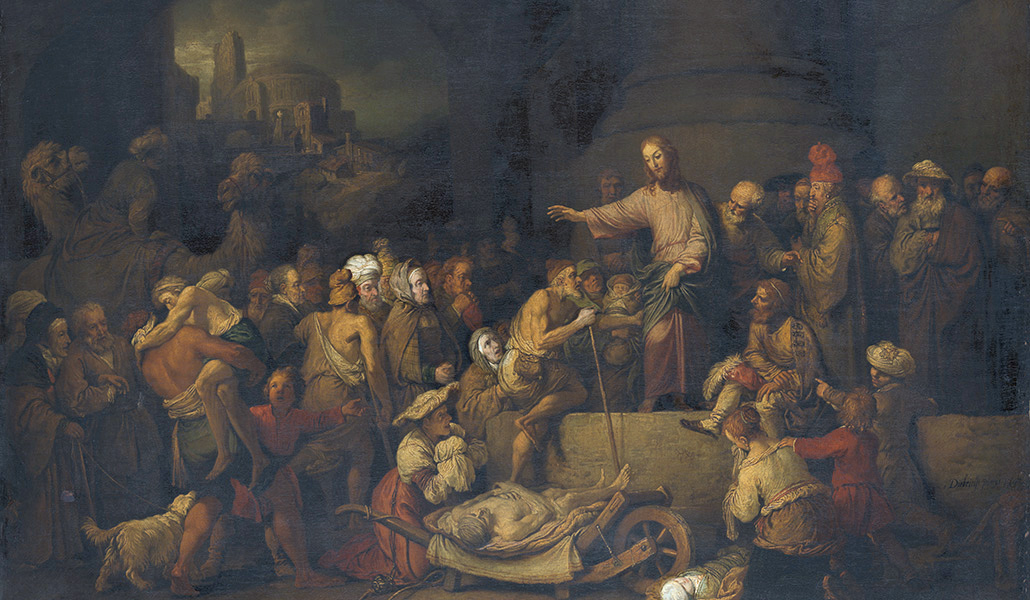 'Cristo sanando a los enfermos'. Christian Wilhelm Ernst Dietrich. The Metropolitan Museum of Art de Nueva York, Estados Unidos