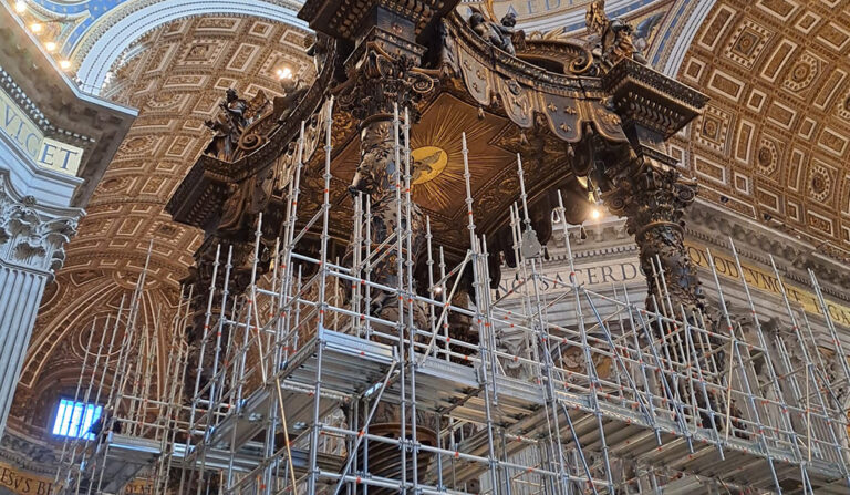 Comienzan Las Obras De Restauración Del Baldaquino De La Basílica De ...