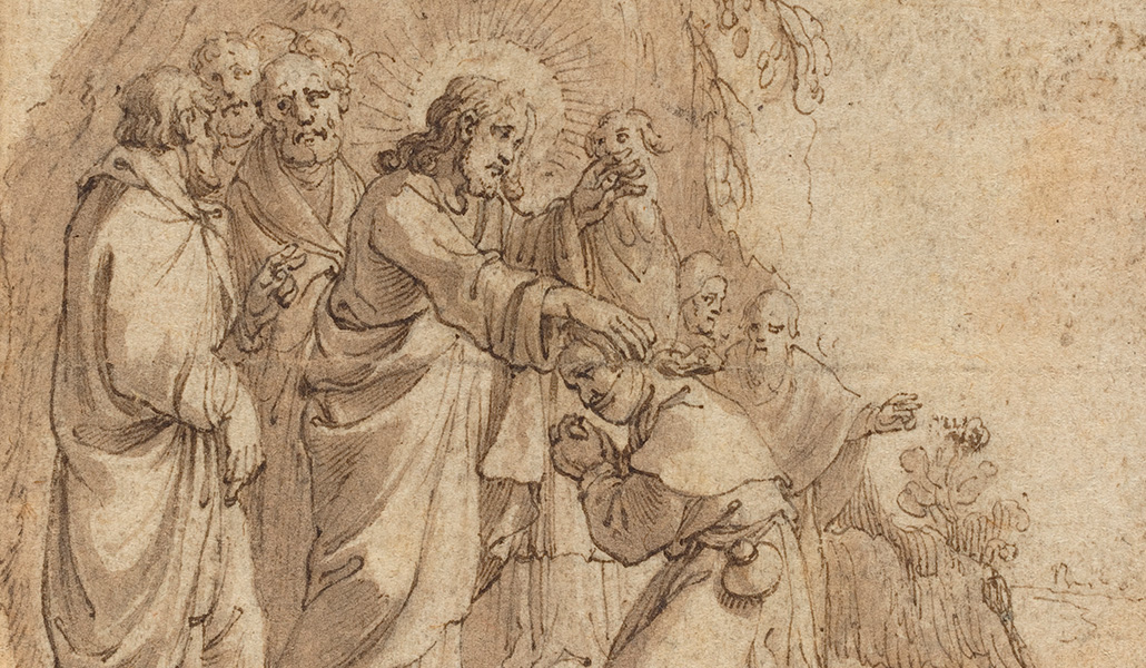 'Cristo cura al leproso'. Atribuido a Pieter de Jode I. National Gallery of Art, Washington (Estados Unidos)